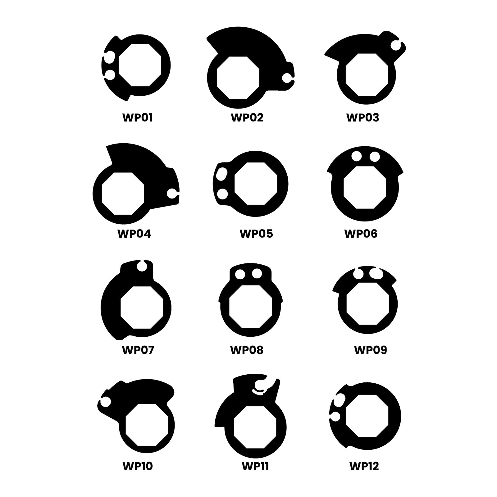 Whites Lock On Grips - Half Waffle - Green (with 6 Cams)