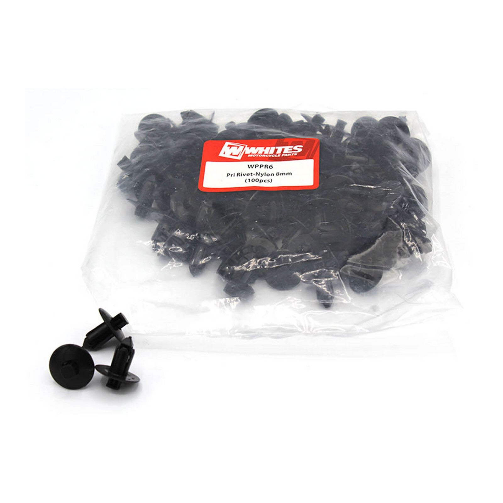 Whites Nylon Pry Rivets - 8mm (100 Pack)