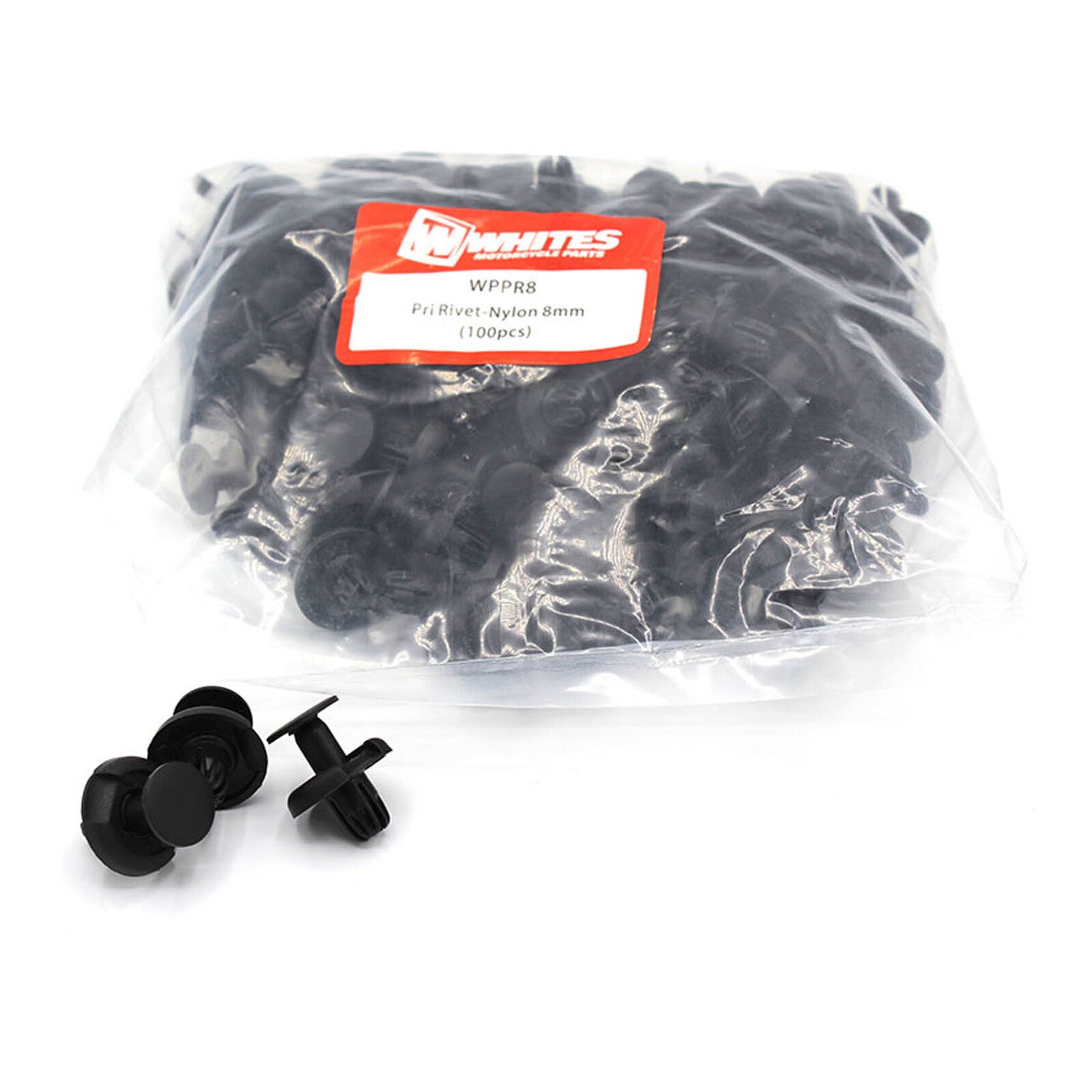Whites Nylon Pry Rivets - 8mm (100 Pack)