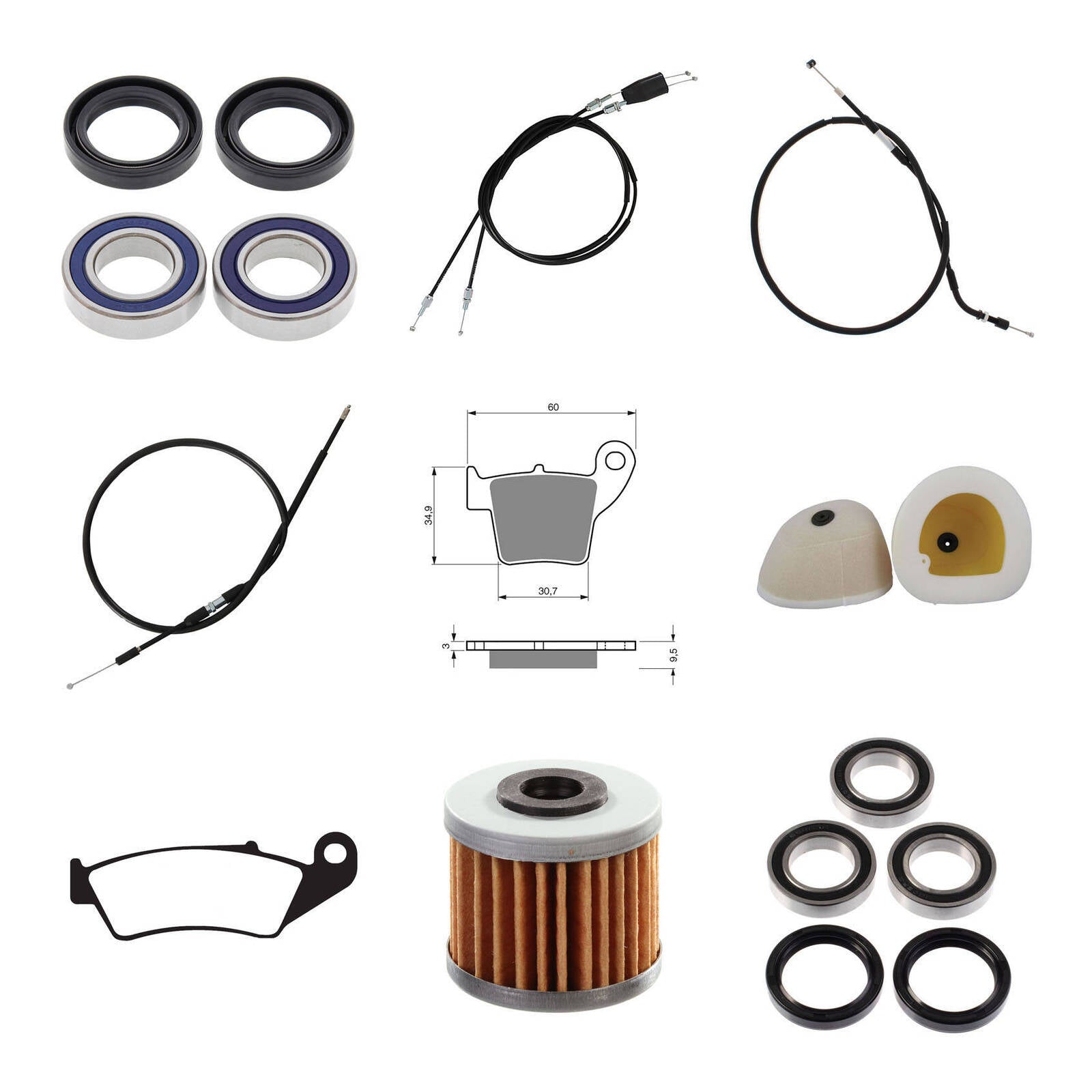 Offroad Refurb Kit - Honda CRF450R '02