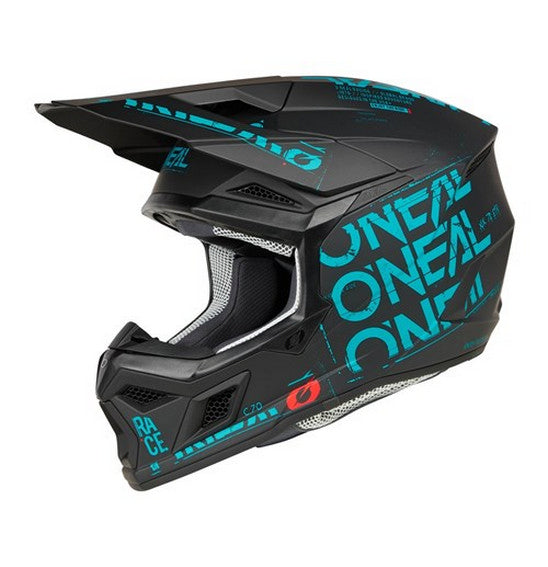 O'Neal 3SRS STATIC Helmet - Black/Teal