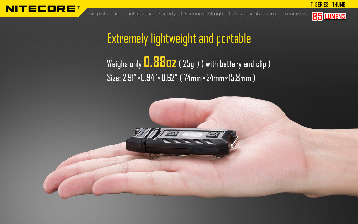 NITECORE RECHARGEABLE LED KEY-CHAIN TORCH