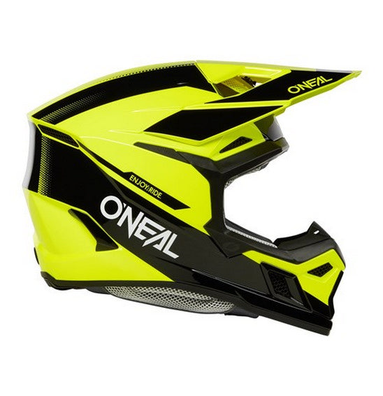 O'Neal 3SRS RACE Helmet - Black/Neon Yellow
