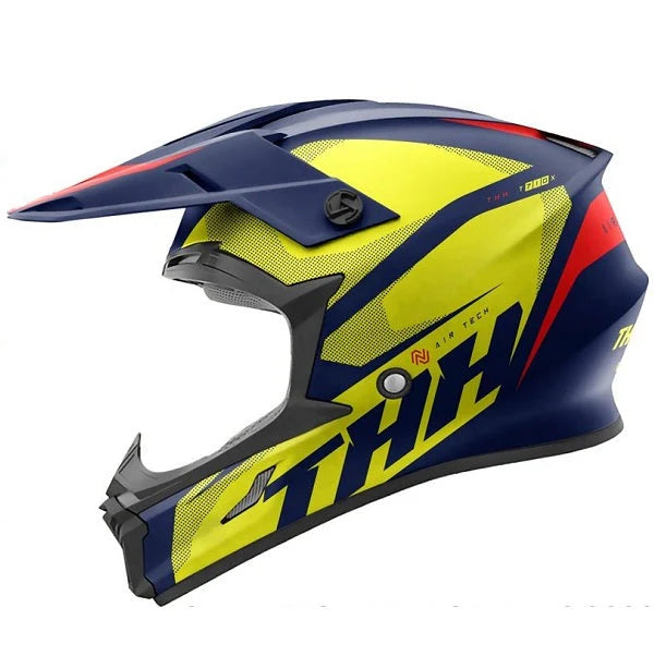 THH T710X Helmet - Blue/Yellow (Youth Small)