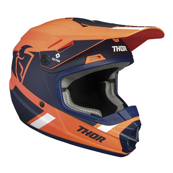 THOR MX SECTOR SPLIT YOUTH HELMET ORGNAV S22Y