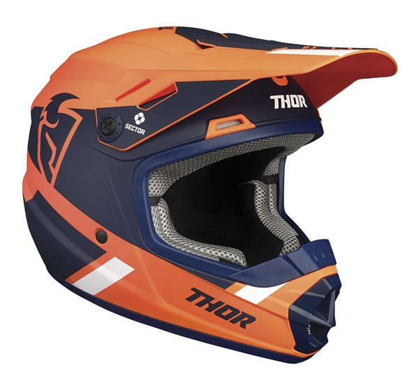 THOR MX SECTOR SPLIT YOUTH HELMET ORGNAV S22Y