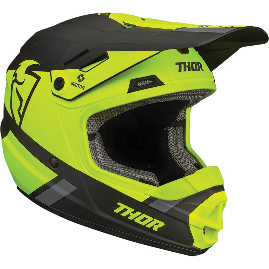 THOR MX SECTOR SPLIT YOUTH HELMET ACID BLK