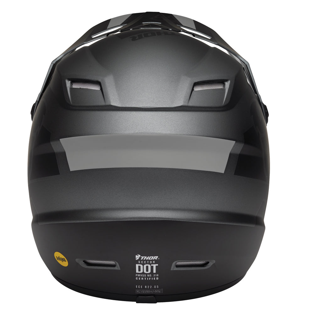 THOR MX SECTOR SPLIT YOUTH HELMET CHARC BLACK
