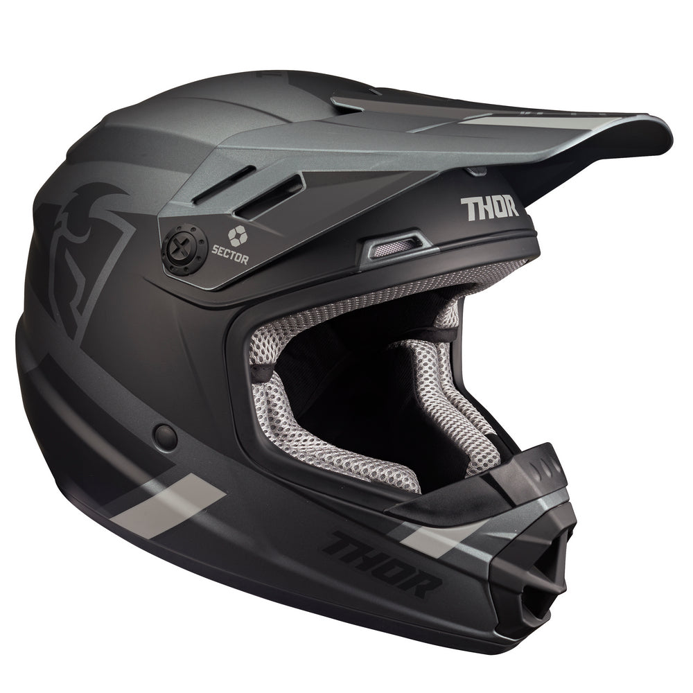 THOR MX SECTOR SPLIT YOUTH HELMET CHARC BLACK