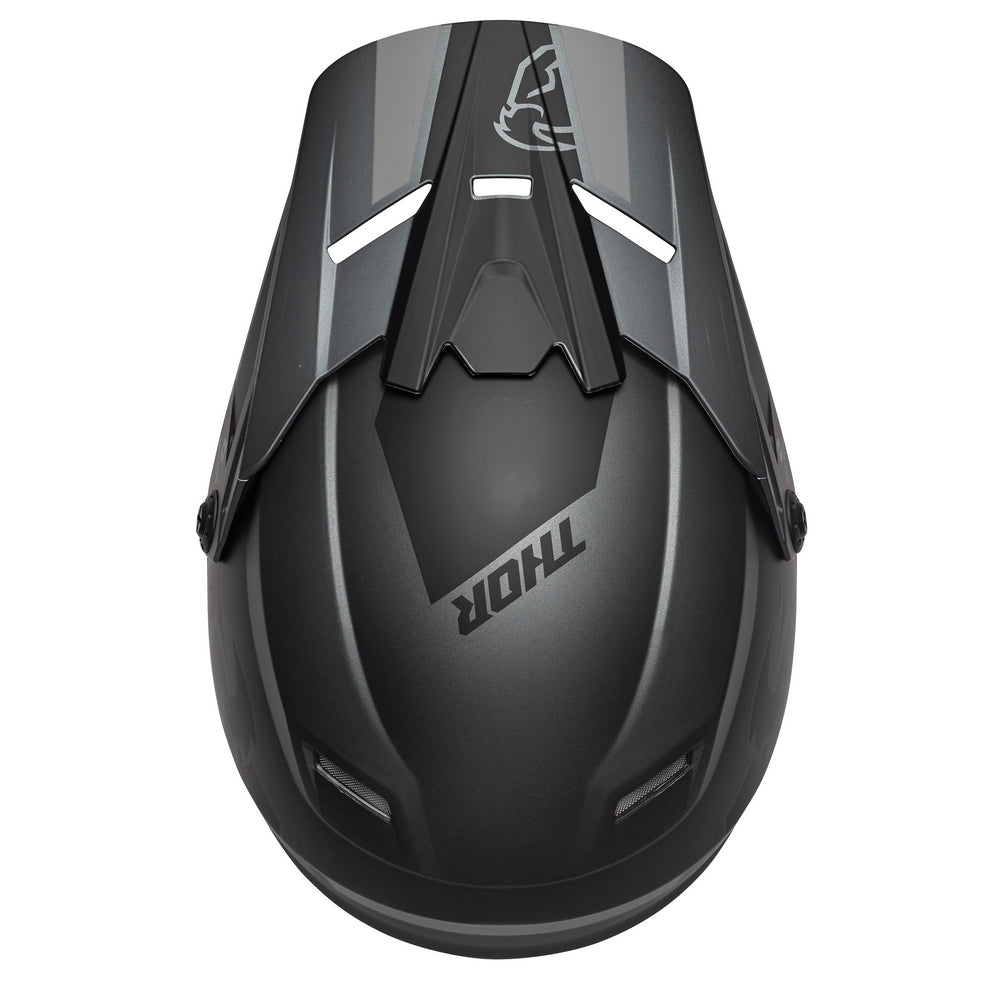 THOR MX SECTOR SPLIT YOUTH HELMET CHARC BLACK