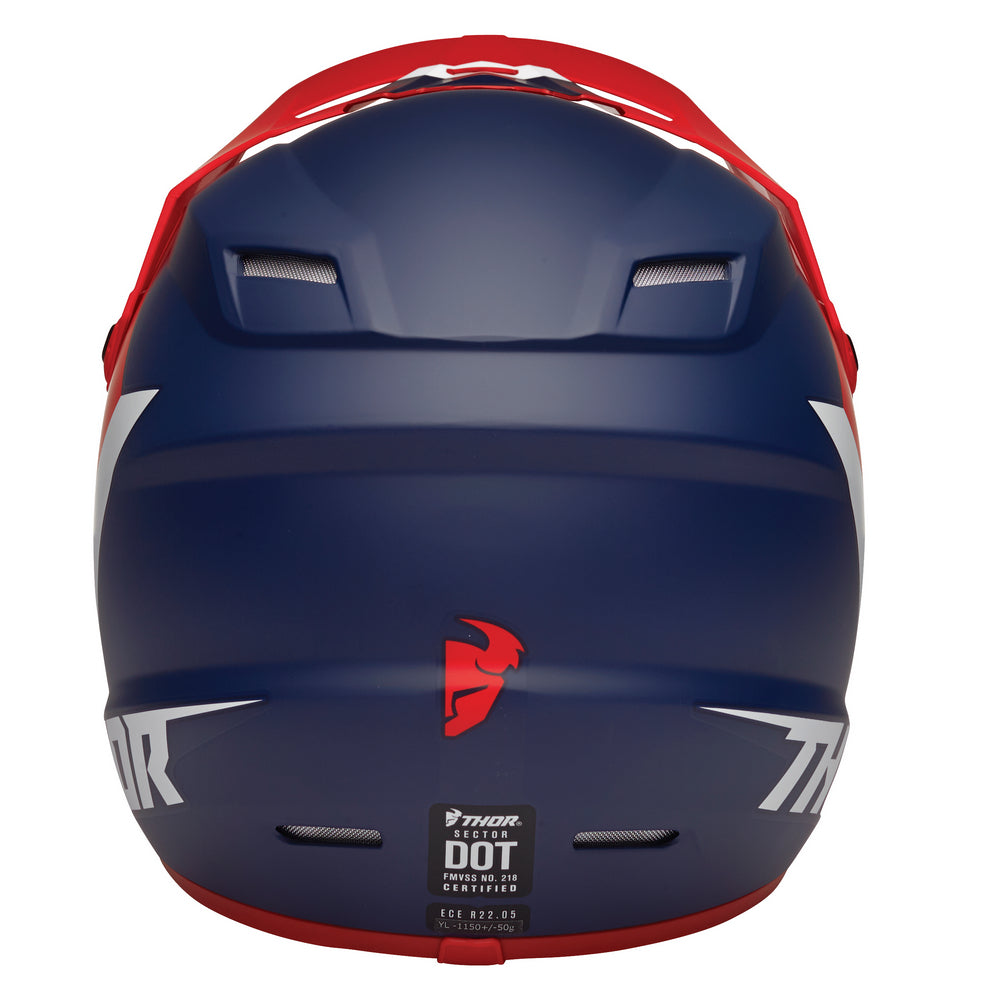 THOR MX SECTOR YOUTH HELMET CHEV RED BLK