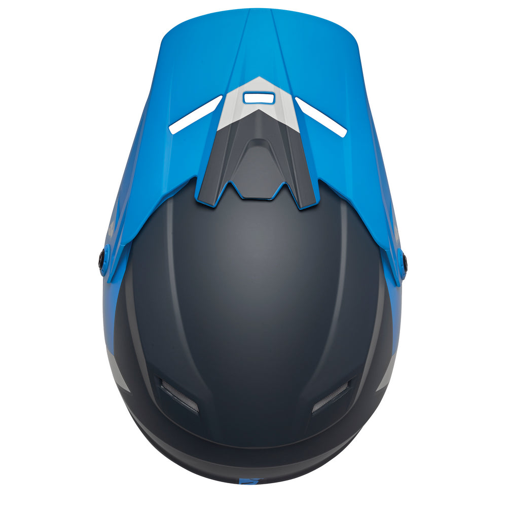 THOR MX SECTOR YOUTH HELMET CHEV BLUE LT GREY