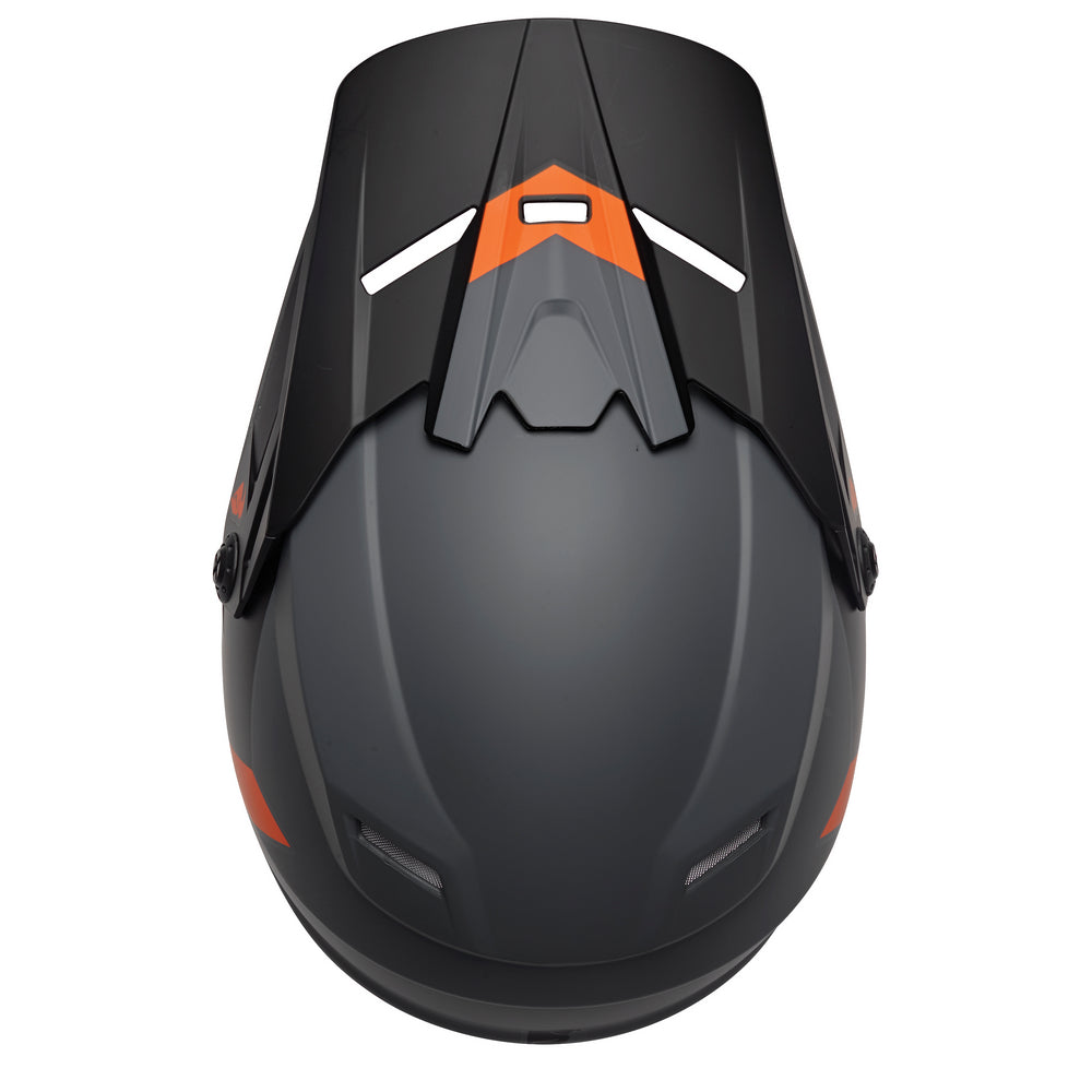 THOR MX SECTOR YOUTH HELMET CHEV CHARC ORANGE