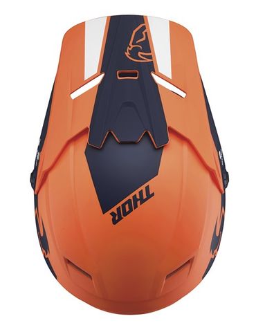 HELMET VISOR KIT S21Y THOR MX SECTOR SPLIT YOUTH ORANGE NAVY
