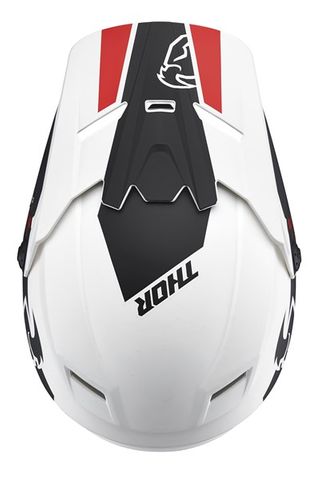 *HELMET VISOR KIT S21Y THOR MX SECTOR SPLIT YOUTH WHITE BLACK