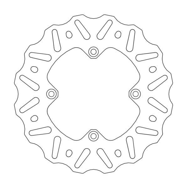BRAKE ROTOR MOTO MASTER NITRO REAR YAMAHA YZ65 18-21 YZ80 93-01 YZ85 02-21