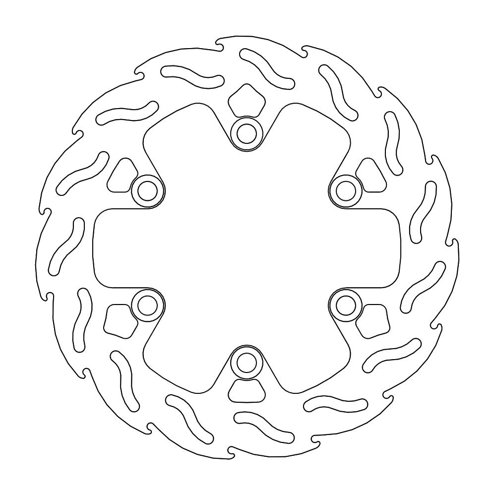 BRAKE DISC REAR MOTO MASTER FLAME HUSQVARNA KTM