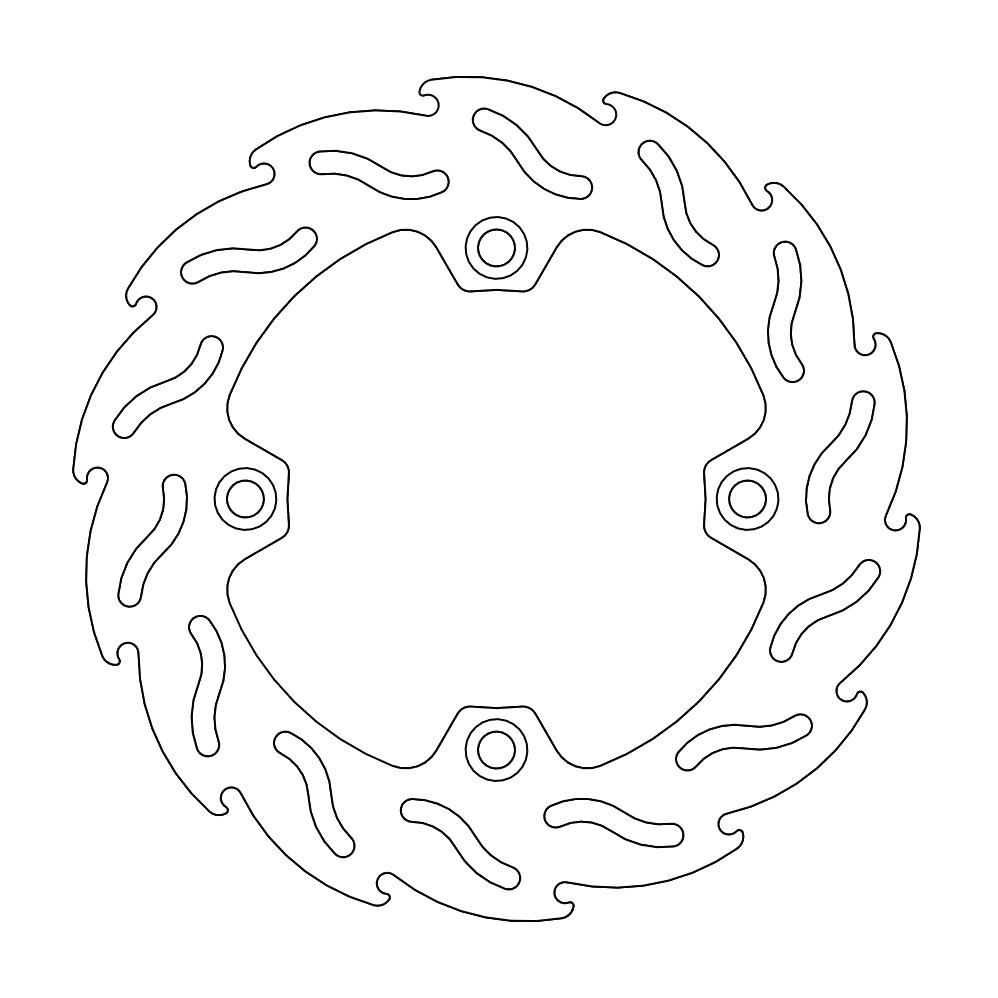 *REAR BRAKE ROTOR MOTO MASTER FLAME SUZUKI DR650 96-21