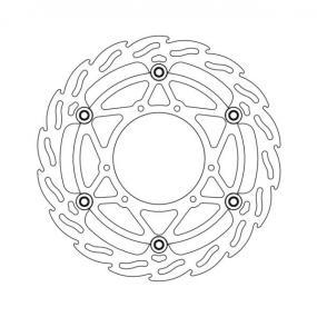 BRAKE DISC FRONT MOTO MASTER FLAME FLOATING OVERSIZED 270MM HONDA CR125R CR250R 95-07 CR500R 95-01