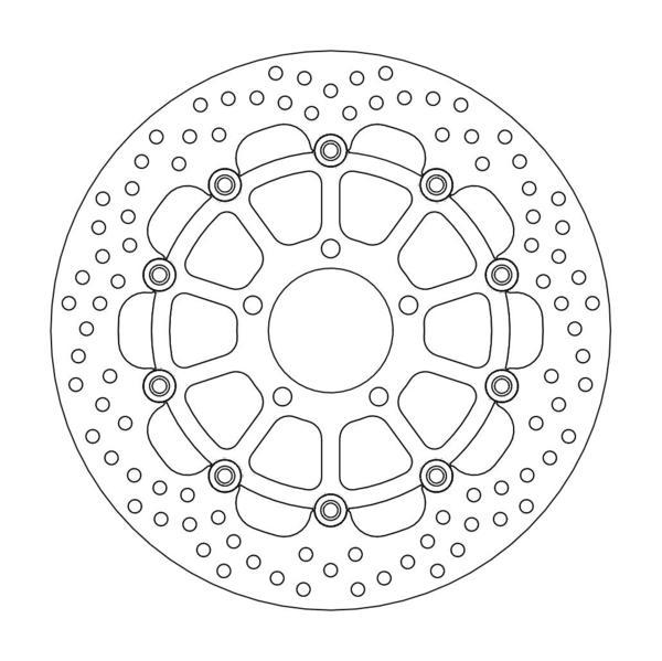 BRAKE ROTOR FRONT MOTO MASTER HALO FLOATING KAWASAKI SUZUKI