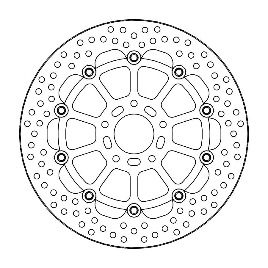 BRAKE DISC FRONT MOTO MASTER HALO FLOATING ALU INNER CARRIER KTM 790 Duke 18-20 890 Duke 2021