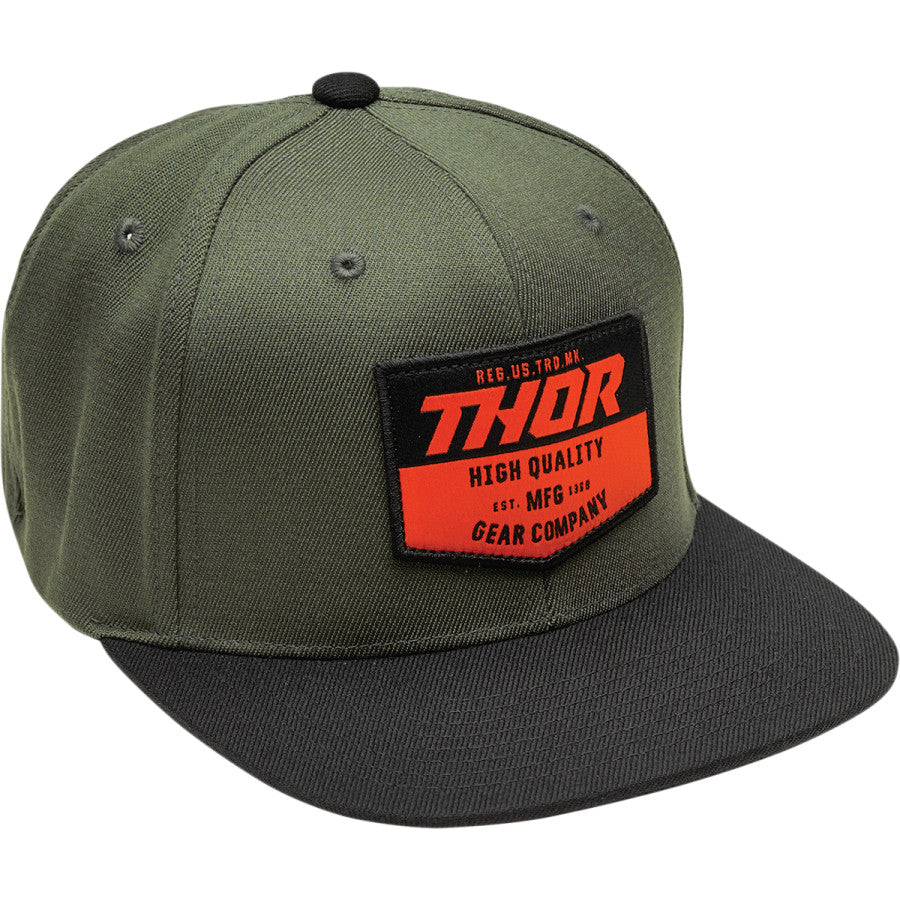 HAT THOR CHEVRON SNAPBACK BLACK / MILITARY GREEN ONE SIZE