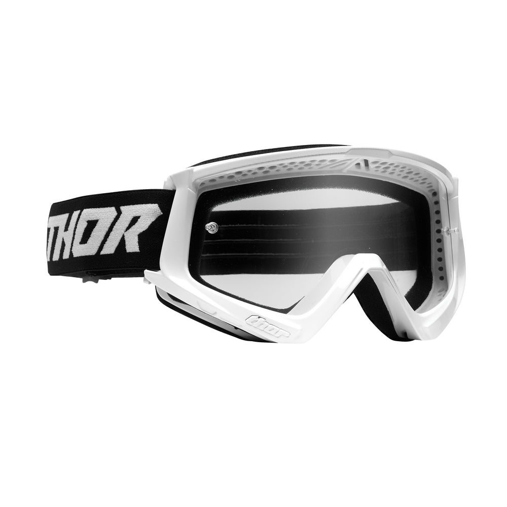 THOR MX GOGGLES S23 YOUTH COMBAT WHITE BLACK