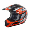 TH-TX12-OB-size - THH TX-12 #20 offroad/dirt helmet in black and fluoro orange is available for both adults and youth