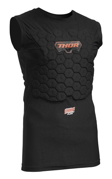 DEFLECTOR THOR COMP XP COMPRESSION FIT BASE LAYER SLEEVELESS CONSTRUCTION FOR EXTENDED COVERAGE