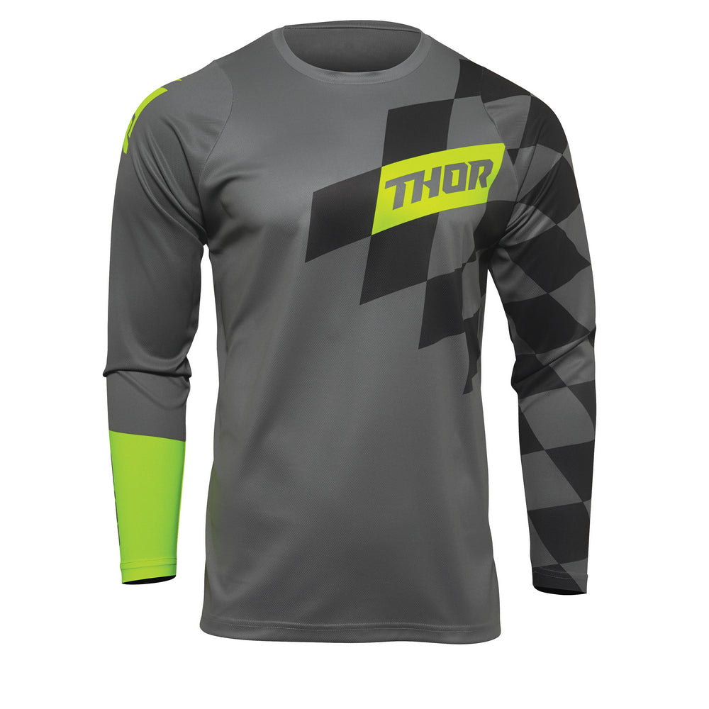 THOR MX JERSEY S22 SECTOR BIRDROCK GREY/ACID