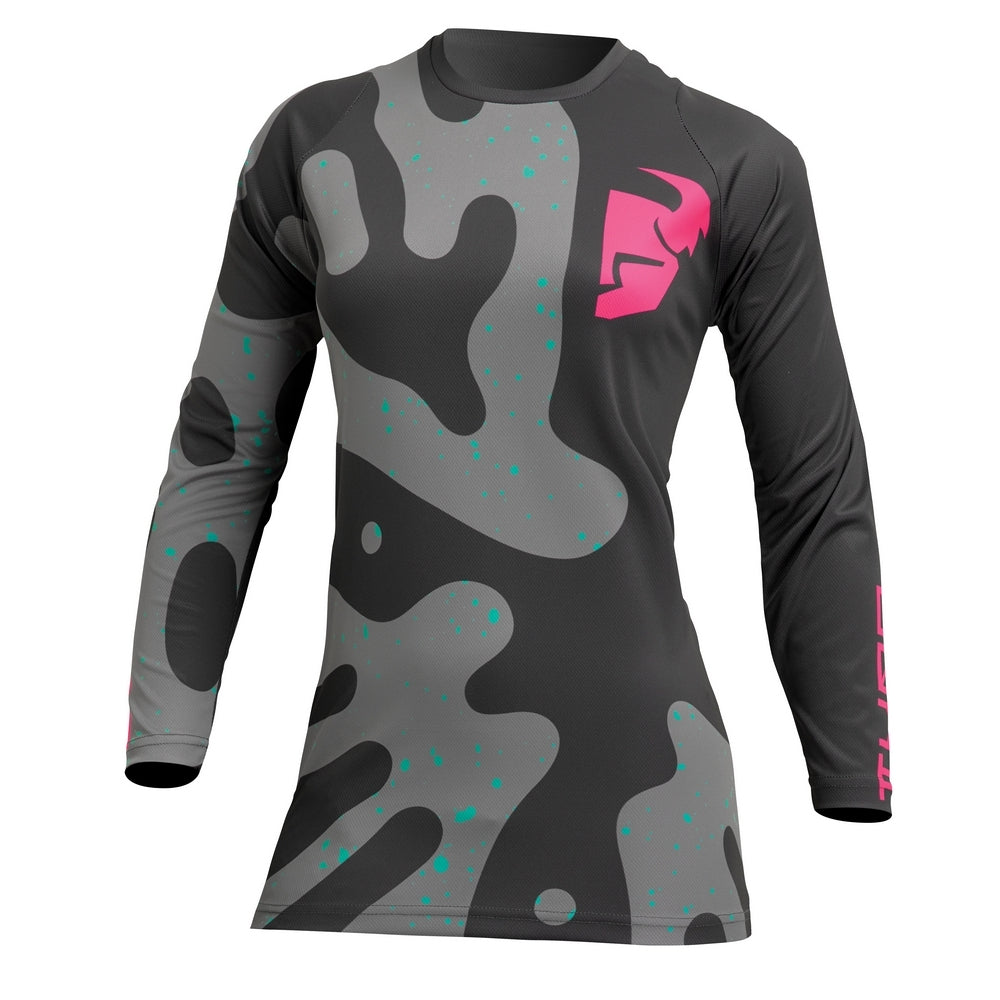 JERSEY S23 THOR MX SECTOR WOMEN DIS GRAY/PINK
