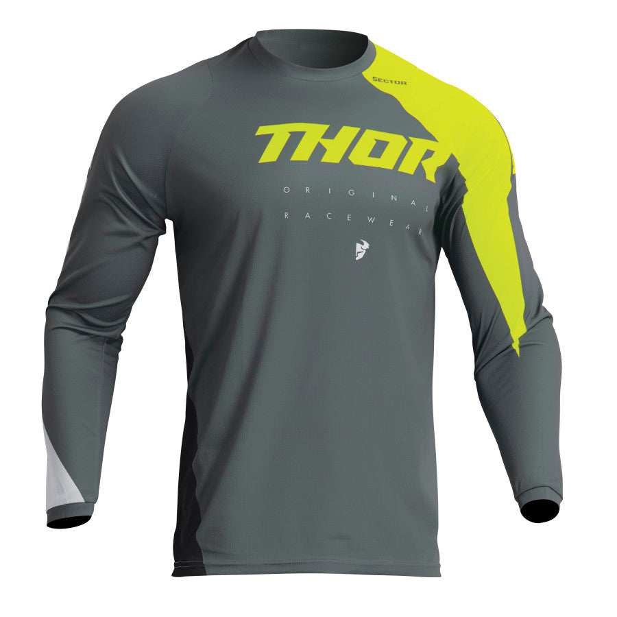 JERSEY S23 THOR MX SECTOR EDGE GRAY/ACID YTH