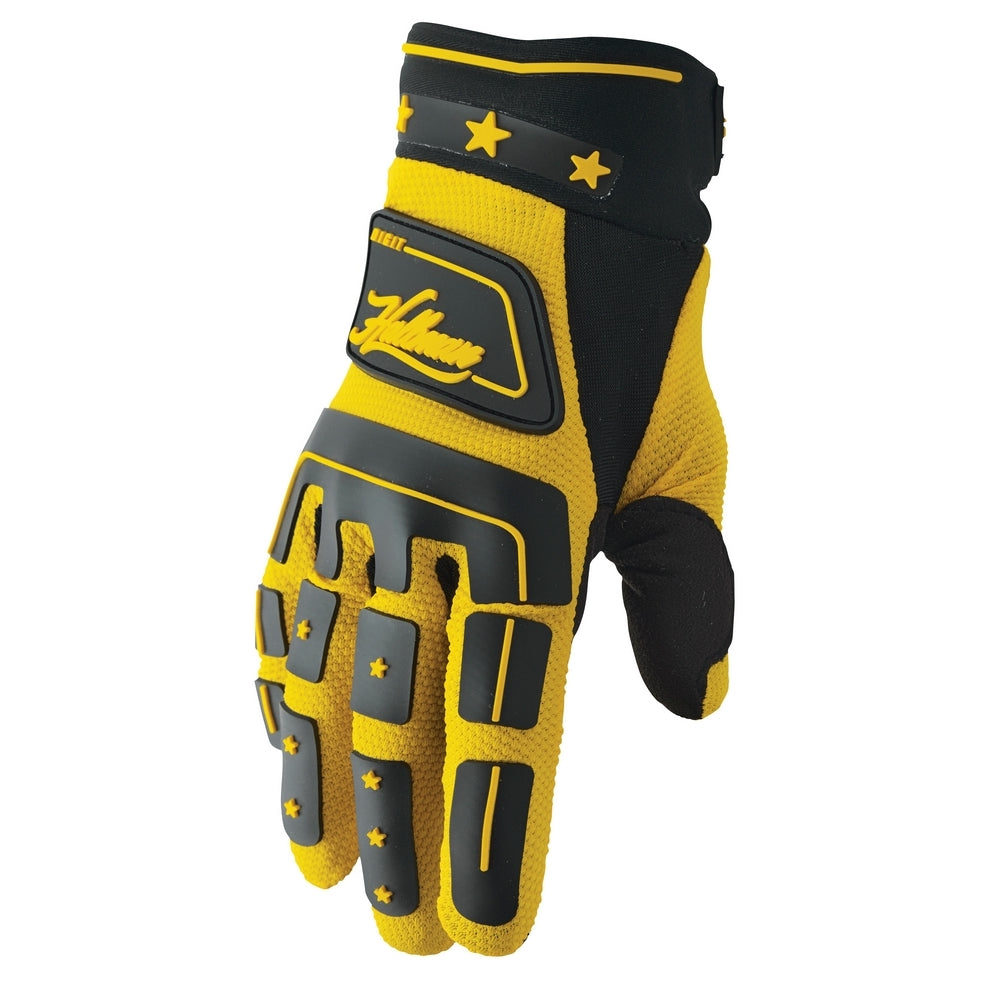 GLOVE S23 THOR MX HALLMAN DIGIT BLACK/YELLOW