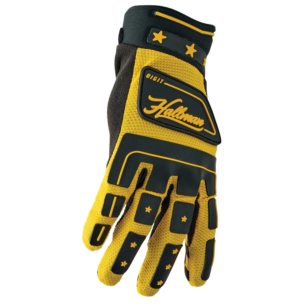 GLOVE S23 THOR MX HALLMAN DIGIT BLACK/YELLOW