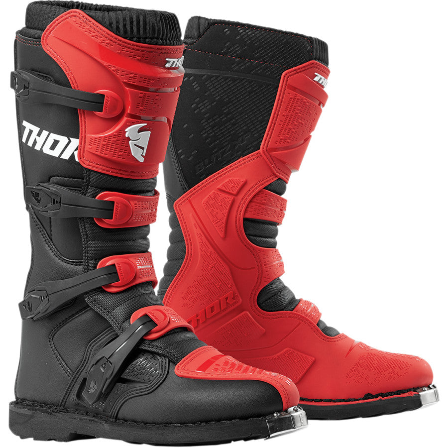 MOTORCROSS BOOTS THOR MX BLITZ XP MENS RED/BLACK SIZE 9
