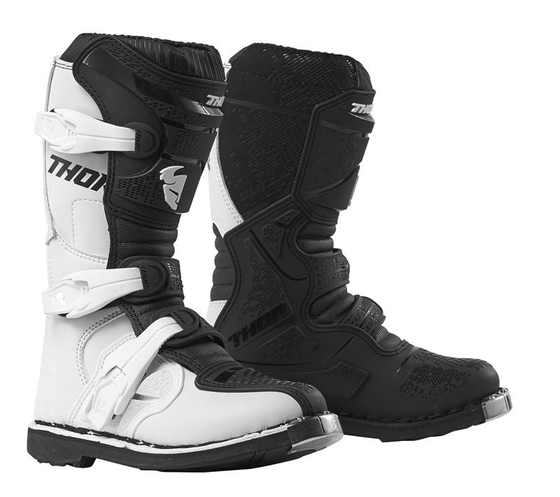 THOR MX BLITZ XP YOUTH WHITE BLACK BOOT