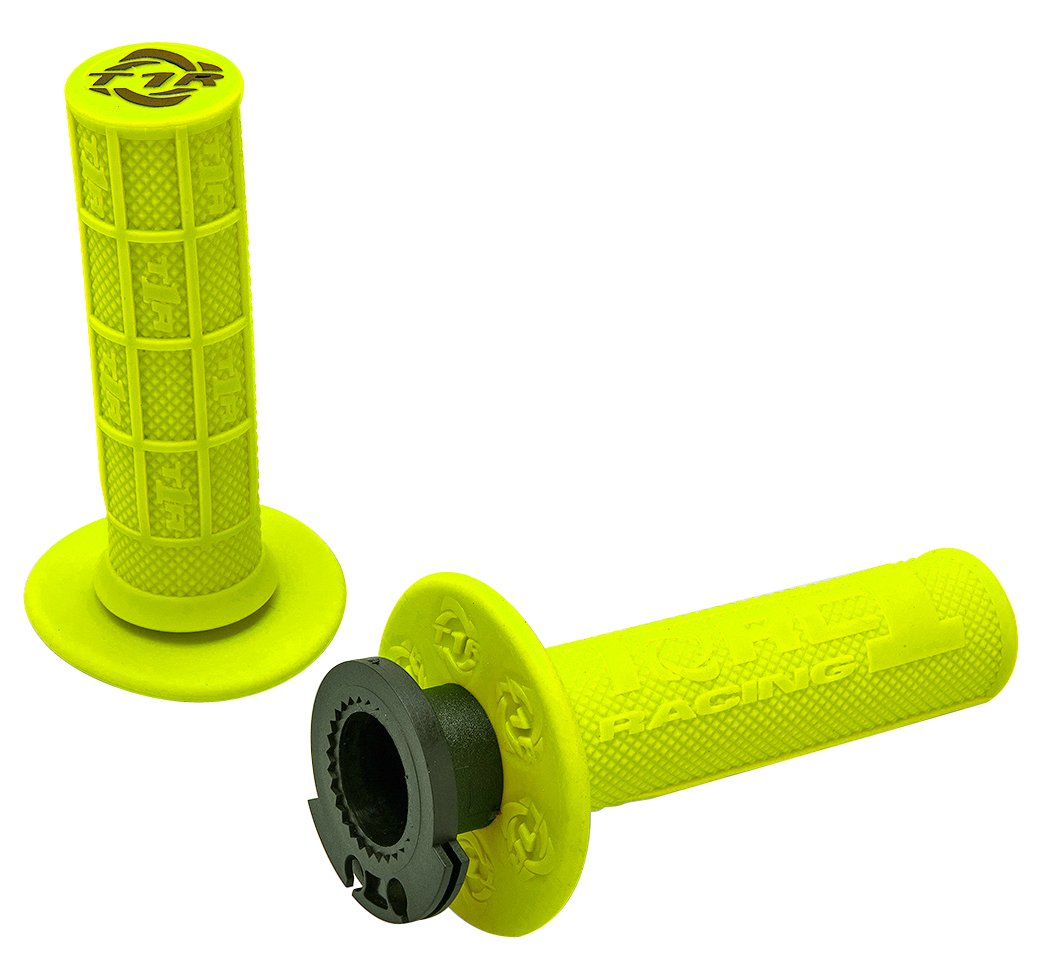 DEFY MX LOCK ON GRIPS 1/2 WAFFLE SOFT COMPOUND INCLUDES 2 STROKE & MINI BIKE THROTTLE CAMS