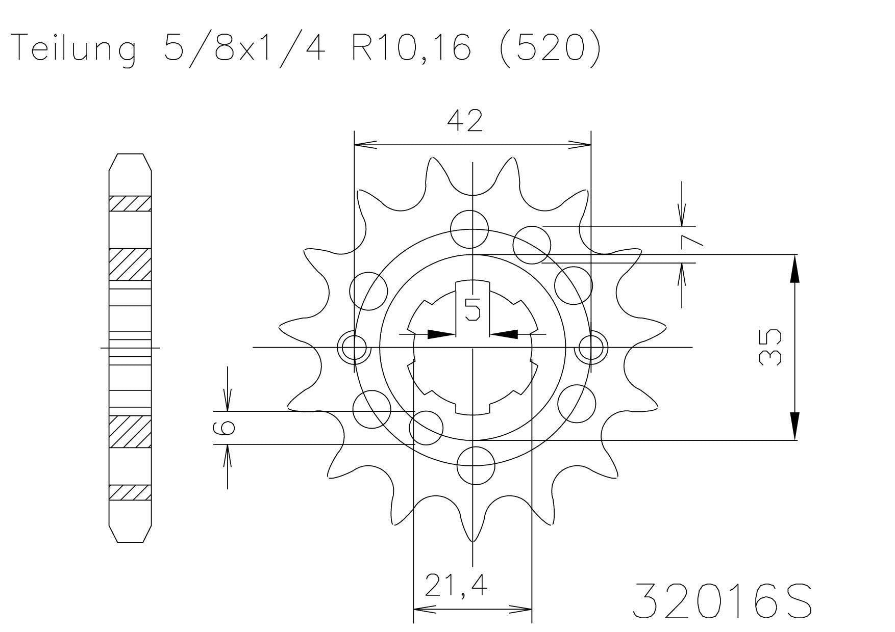 SPROCKET FRONT MOTO MASTER 13T KAWASAKI YAMAHA