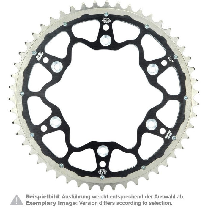 SPROCKET REAR MOTO MASTER FUSION DUAL RING KAWASAKI KX125 KDX200 KDX220 KX250 KLX250 KLX300 BLACK