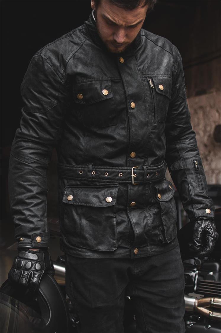 Merlin Edale Merlin Motorcycle Clothing Waxed Cotton Jacket Merlin