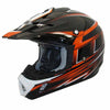 TH-TX12-BO-size - THH TX-12 black/orange #17 offroad/dirt helmet for adults and youth