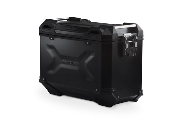 *TRAC ADV SIDE CASE RIGHT SW MOTECH LARGE ALUMINUM 45L BLACK