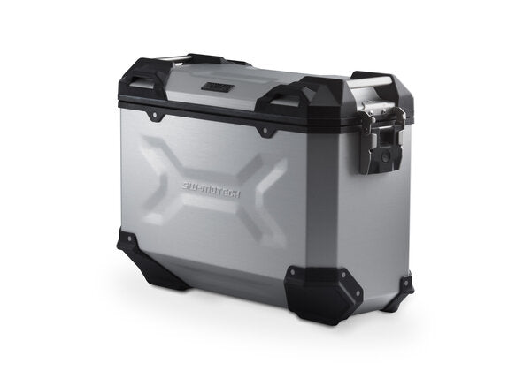 *TRAX ADV SIDE CASE RIGHT SW MOTECH MEDIUM ALUMINUM 37L SILVER