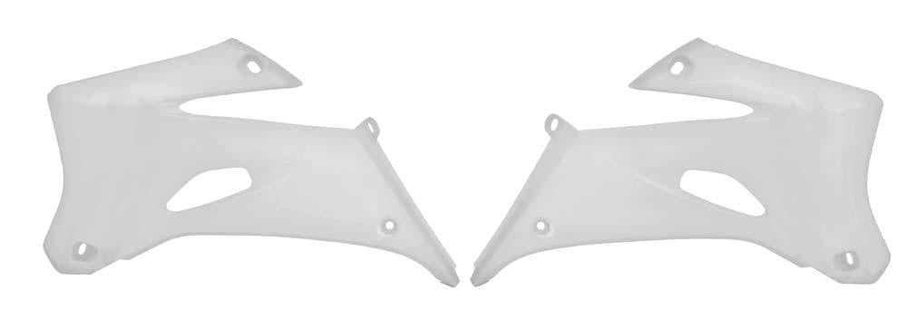 RADIATOR SHROUDS RTECH WR250F 07-14 WR450F 07-11 WHITE