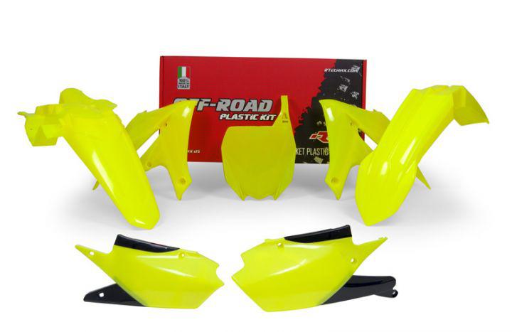 PLASTIC RTECH FRONT/REAR FENDERS SIDEPANELS &RADIATOR SHROUDS UPPER/LOWER &FRONT NUMBERPLATE YAMA