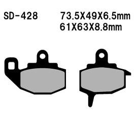 *BRAKE PADS PSYCHIC SINTERED FRONT KAWASAKI KX125 KX250 KX500 87-88 KLR650 87-07
