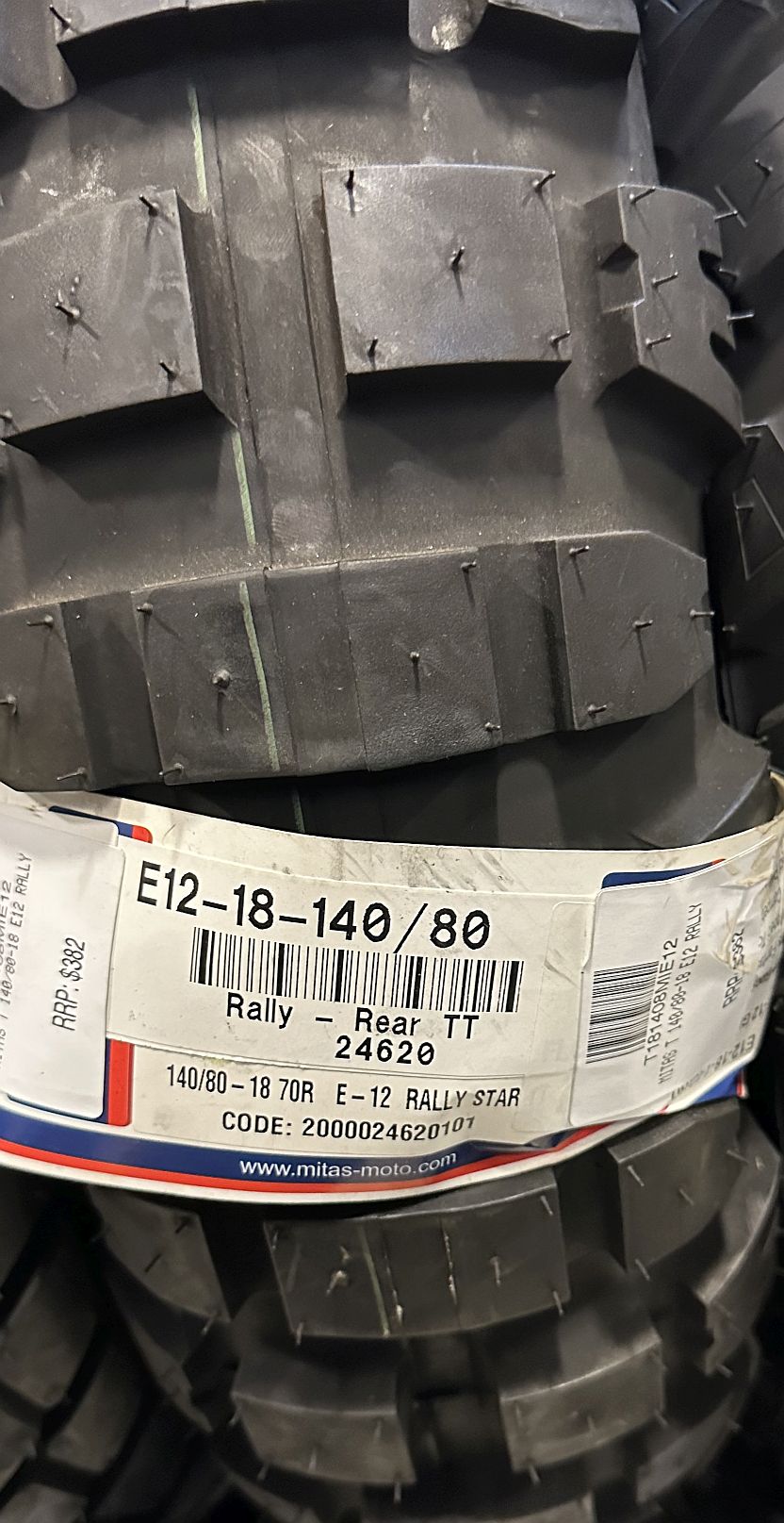 Mitas Adventure Tyre 140/80-18 E12 Tube Type Special