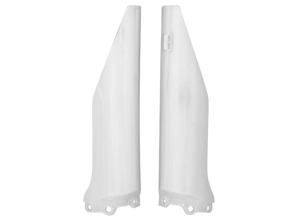 FORK PROTECTORS - GUARDS RTECH KAWASAKI KX125 KX250 04-06 KX250F 04-05 WHITE
