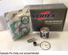 TOP END KIT VERTEX INCLUDES PISTON KIT, TOP GASKET SET, SMALL END BEARING KTM 200EXC 03-16 63.94MM