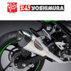 YM-14710AP520 - Yoshimura Street Series ALPHA T stainless/stainless/carbon fibre Works Finish Full System for 2018 Kawasaki Ninja 400